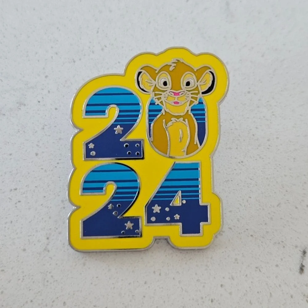 Disney Lion King Simba 2024 New Year Celebration Collectible Pin